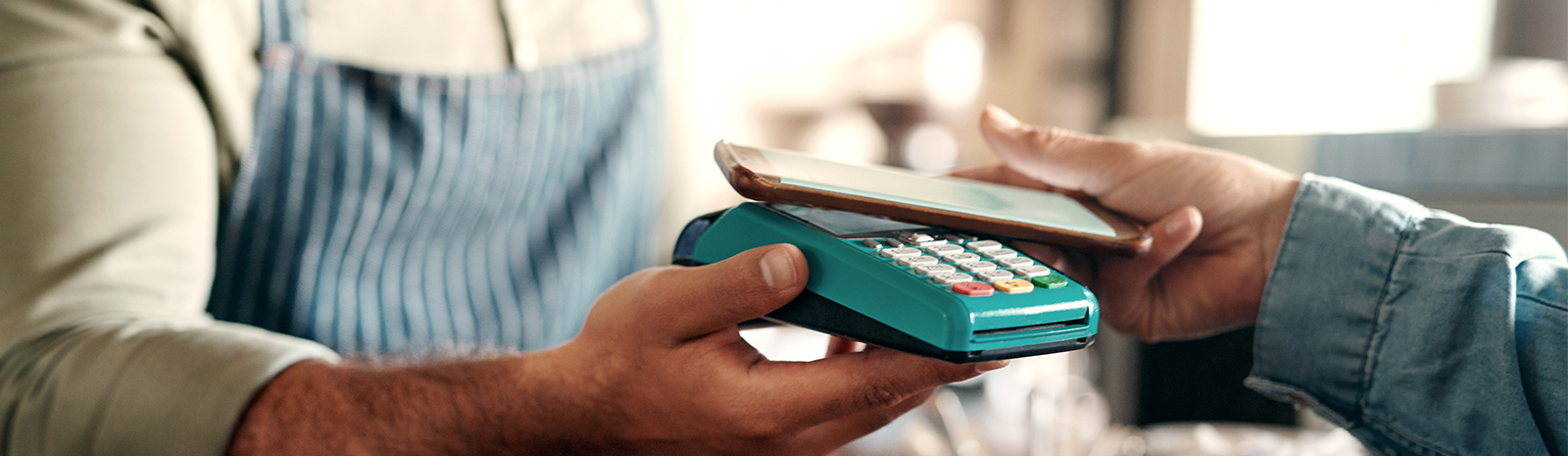 Man paying with Smart Phone